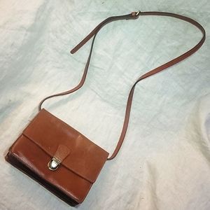 Patricia Nash Vintage Brown Leather Sholder Bag Purse